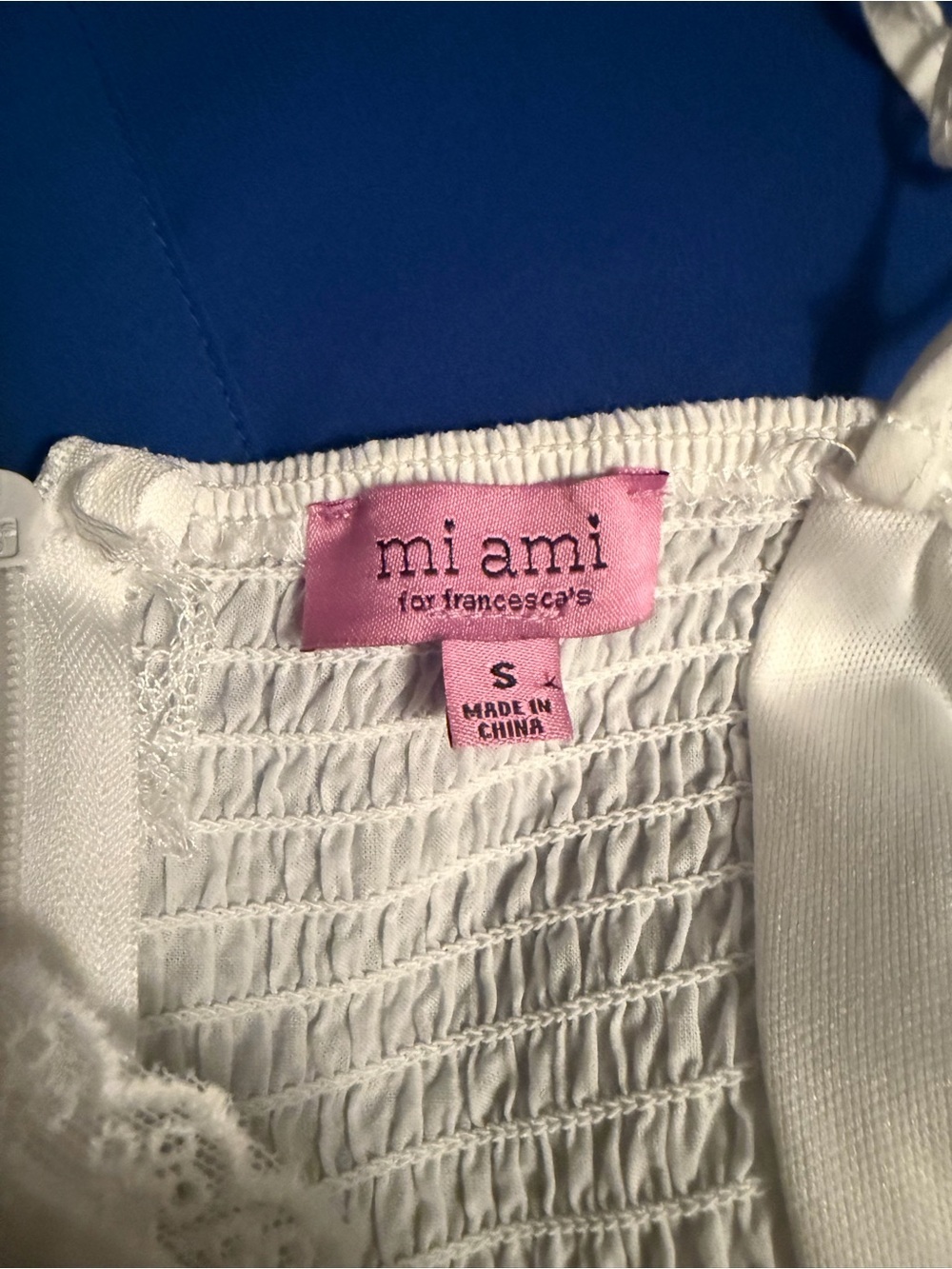 miami White‎ Eyelet Mini Dress - Picture 5 of 5